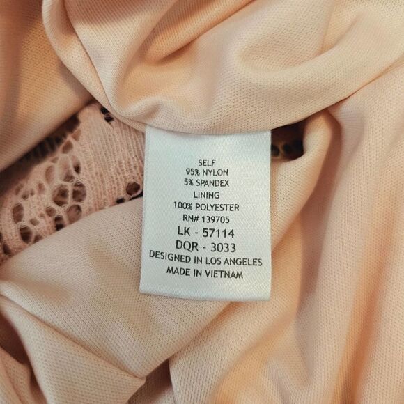 Emerald Sundae Pink Lace Spaghetti Strap Mini Dress Size S - Picture 7 of 8